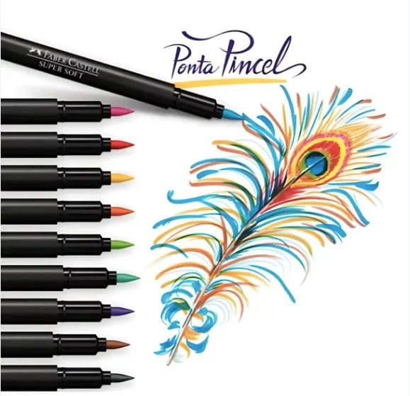 SET MARCADORES SOFT PINCEL FABER 20 COLORES 556020