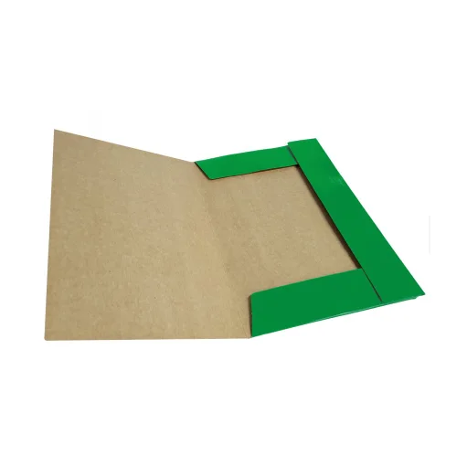 CARPETA CON ELASTICO CARTON VERDE CLARO BUHO 5001