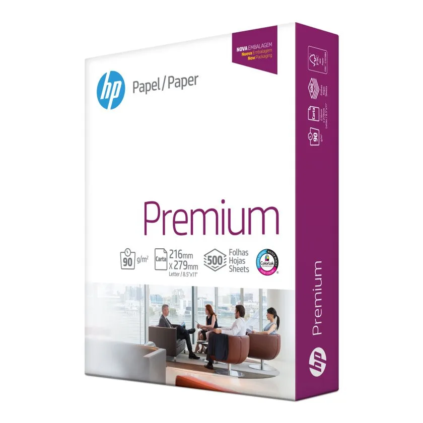 RESMA DE PAPEL CARTA HP 90GR 500HJS