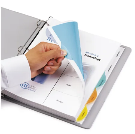 SEPARADOR CARTA POLIPROTILENO 8 DIVISIONES COLOR WJ 20786
