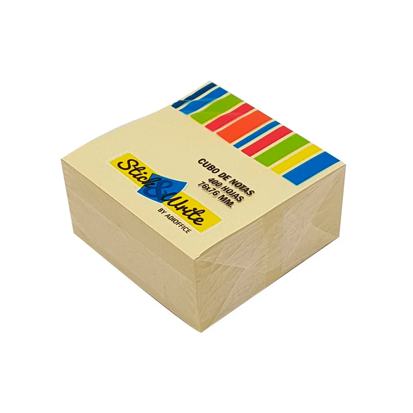 POST IT CUBO 76 X 76CM AMARILLO 400 HJS STCKWRITE