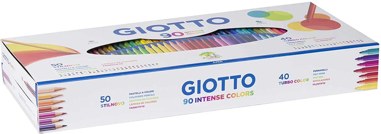 SET 90 COLORES GIOTTO 40 MARCADORES/50 MADERA F257500