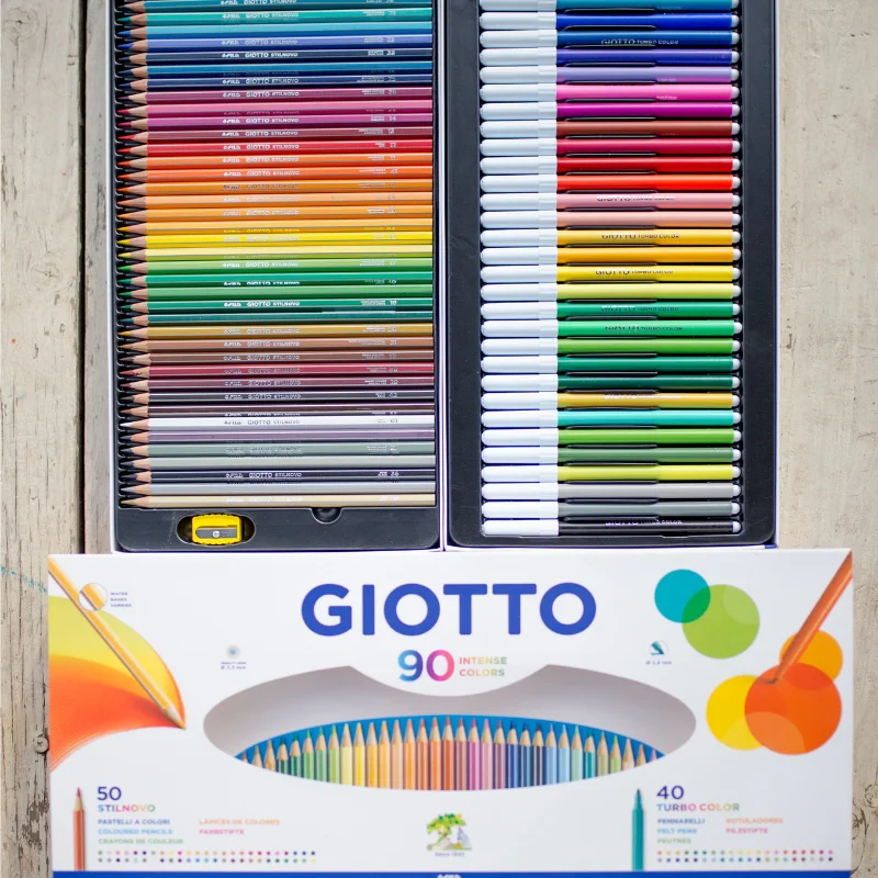 SET 90 COLORES GIOTTO 40 MARCADORES/50 MADERA F257500