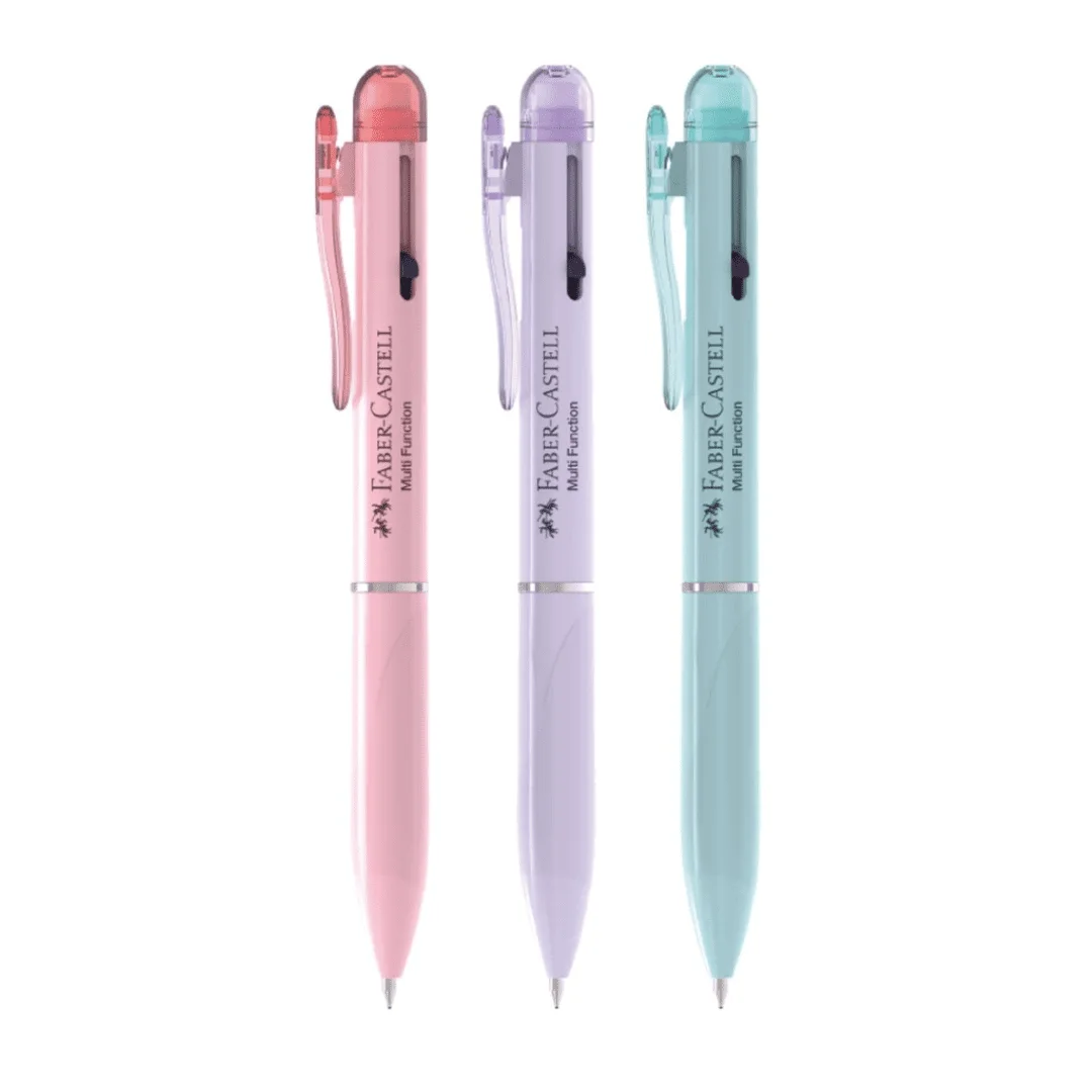 BOLIGRAFO 3 EN 1 PASTA AZUL-ROJO + PORTAMINA 0.7 FABER 138994