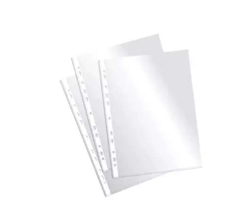 FUNDA PLASTICA CARTA 100 UND LOMO BLANCO ADIX 35MM