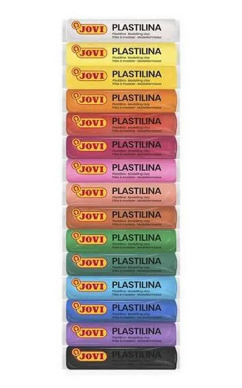 PLASTICINA 15 COL REDONDA JOVI 90/15